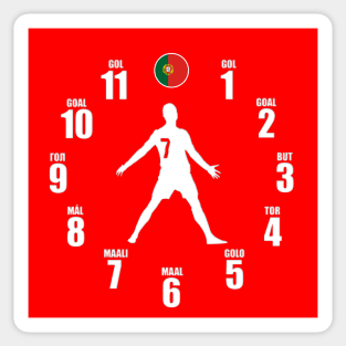 ronaldo 7 soccer watch Sticker